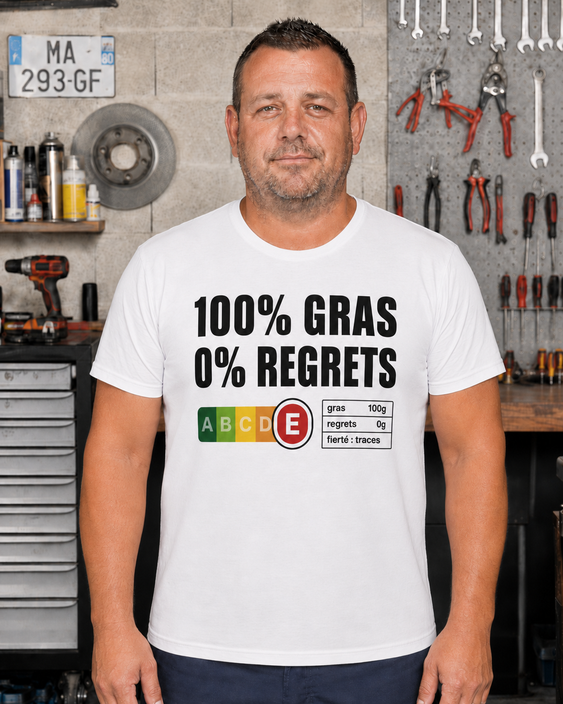 Tee-shirt 100% Gras 0% Regret